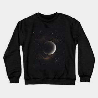 Geometric Illustration of Space Crewneck Sweatshirt